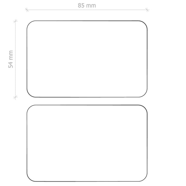 TESSERA CARD BIANCO