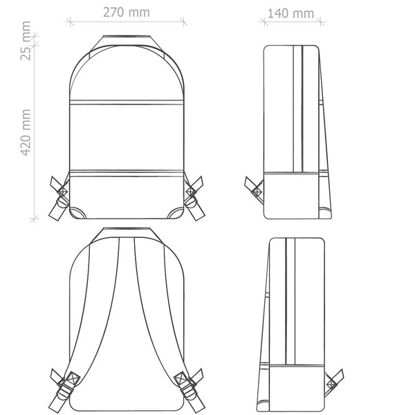 ZAINO PORTA LAPTOP TARGET NERO