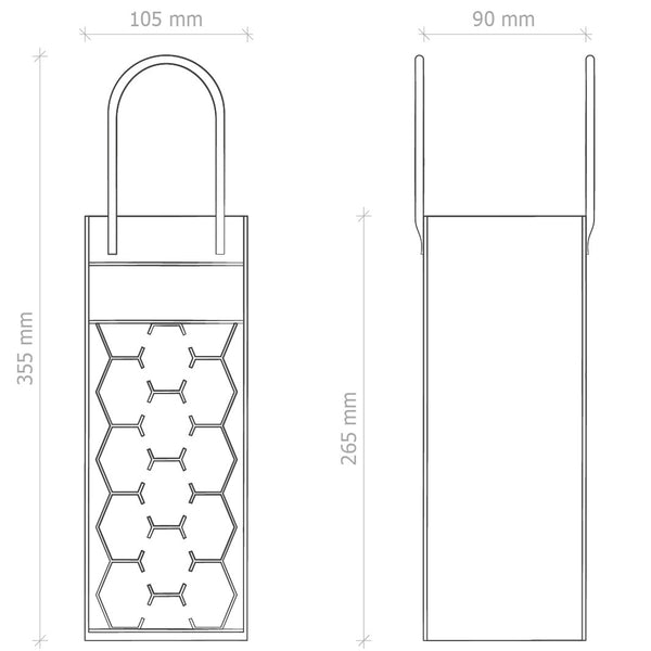 BORSA PORTABOTTIGLIA BOLLE